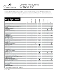 714T Council Resources for Checkout