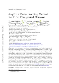 Deep21: a Deep Learning Method for 21Cm Foreground Removal