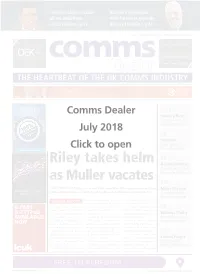 Riley Takes Helm As Muller Vacates