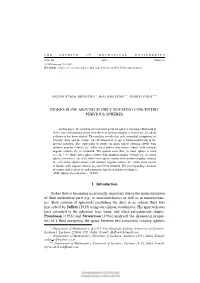 STOKES FLOW AROUND SLOWLY ROTATING CONCENTRIC PERVIOUS SPHERES 1. Introduction Stokes Flow Is Becoming Increasingly Important Du