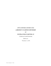 Fifth Amended and Restated