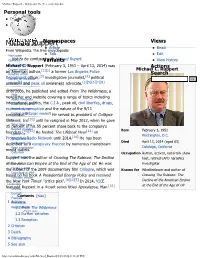 Michael Ruppert - Wikipedia, the Free Encyclopedia Personal Tools Create Account Log In