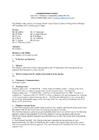 Mr C E Williams 2 Jockeyfields Ludlow SY8 1PU Phone: 01584 874661 Email: Cewilliams1@Btinternet.Com