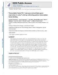 Transcription Factor PU.1 Represses and Activates Gene Expression in Early T Cells by Redirecting Partner Transcription Factor Binding