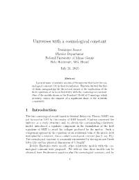 Universes with a Cosmological Constant