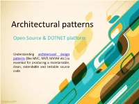 Architectural Patterns