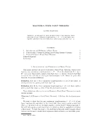 Brouwer's Fixed Point Theorem