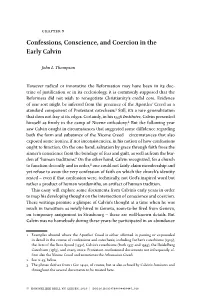 Confessions, Conscience, and Coercion in the Early Calvin