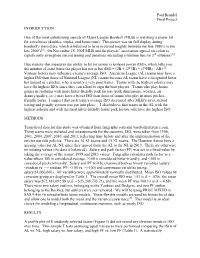 Paul Brendel Final Project INTRODUCTION One of the Most