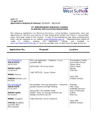 SEBC Planning Applications 17/17