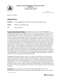 Executing Risk-Based LUST Site Closures in R10 Indian Country