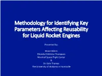 Methodology for Identifying Key Parameters Affecting Reusability for Liquid Rocket Engines