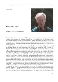 Paul Gordon Jarvis