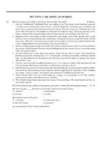 Section a -Reading (20 Marks)