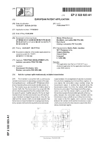 Unit for a Power Split Continuously Variable Transmission