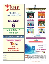 EHF Olympiads Set A1 Level–1