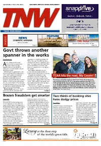 Govt Throws Another Spanner in the Works