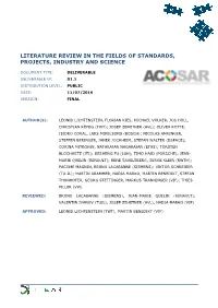 Literature Review in the Fields of Standards, Projects, Industry and Science
