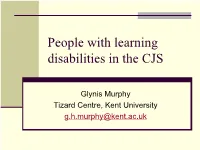 Suspects & Offenders with Learning Disabilities