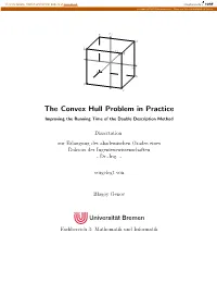 The Convex Hull Problem in Practice Improving the Running Time of the Double Description Method