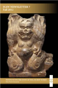 ISAW NEWSLETTER 7 Fall 2012