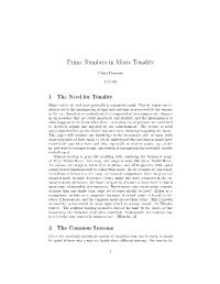 Prime Numbers in Music Tonality