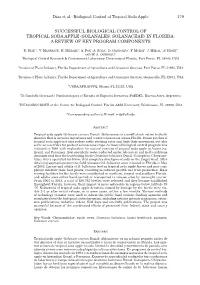 Successful Biological Control of Tropical Soda Apple (Solanales: Solanaceae) in Florida: a Review of Key Program Components
