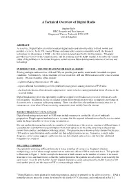 A Technical Overview of Digital Radio