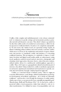 Introduction: a Multidisciplinary and Multiperspectival Approach on Conflict