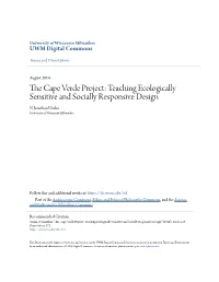 The Cape Verde Project: Teaching Ecologically Sensitive and Socially