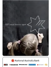2007 Annual Financial Report INFORMATION ABOUT THIS PAGE: Image Placement and Crop Is First Draft Only