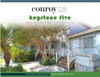 Keystone Five the Information Contained in the Following OFFERING MEMORANDUM Is Proprietary and Strictly Confidential