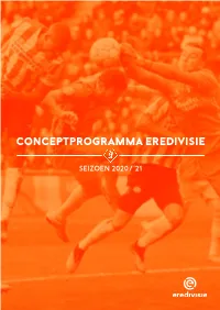 Conceptprogramma Eredivisie