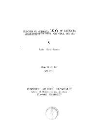 Describing Automata Associatedwiththei Interms