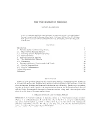 The Uniformization Theorem