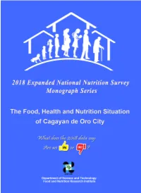 2018 Expanded National Nutrition Survey Monograph Series