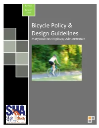 Bicycle Policy Design Guidelines