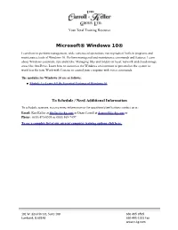 Computer Training Options Click Here