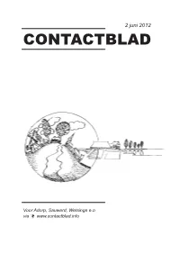 Contactblad 2 Juni 2012 Adorp Sauwerd Wetsinge