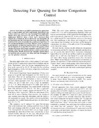 Detecting Fair Queuing for Better Congestion Control