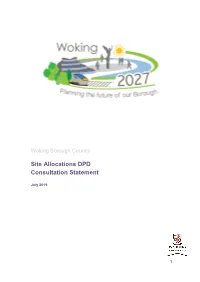 Site Allocations DPD Consultation Statement