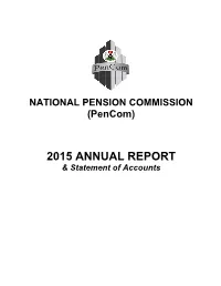 2015 ANNUAL REPORT & Statement of Accounts