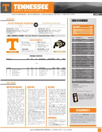 2020-21 Schedule Development U