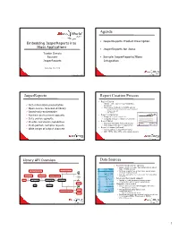Agenda Jasperreports Report Creation Process Data Sources