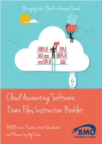 Cloud Accounting Software Demo Files Instruction Booklet