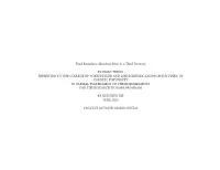 Fluid Boundary: Shenzhen River As a Third Territory HONORS THESIS PRESENTED to the COLLEGE of AGRICULTURE and LIFE SCIENCES