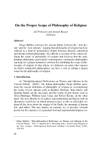 On the Proper Scope of Philosophy of Religion
