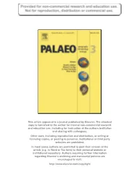 This Article Appeared in a Journal Published by Elsevier. the Attached