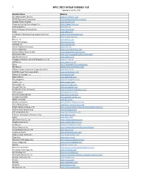 APEC 2021 Virtual Exhibitor List *Updated June 7Th, 2021