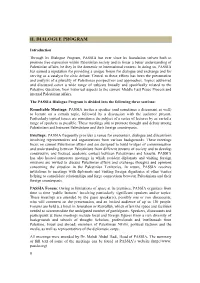 Ii. Dialogue Program